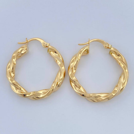 Candongas Milu 2.9gr / 1 in / Oro Amarillo 18K &