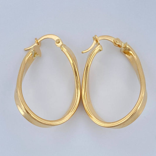 Candongas Clau 2.25gr / 1 1/4 in / Oro Amarillo 18K &