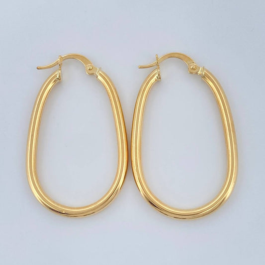 Candongas Jass 2.45gr / 1 1/2 in / Oro Amarillo 18K &