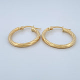 Candongas Arielle 1.4gr / 1 in / Oro Amarillo 18K &