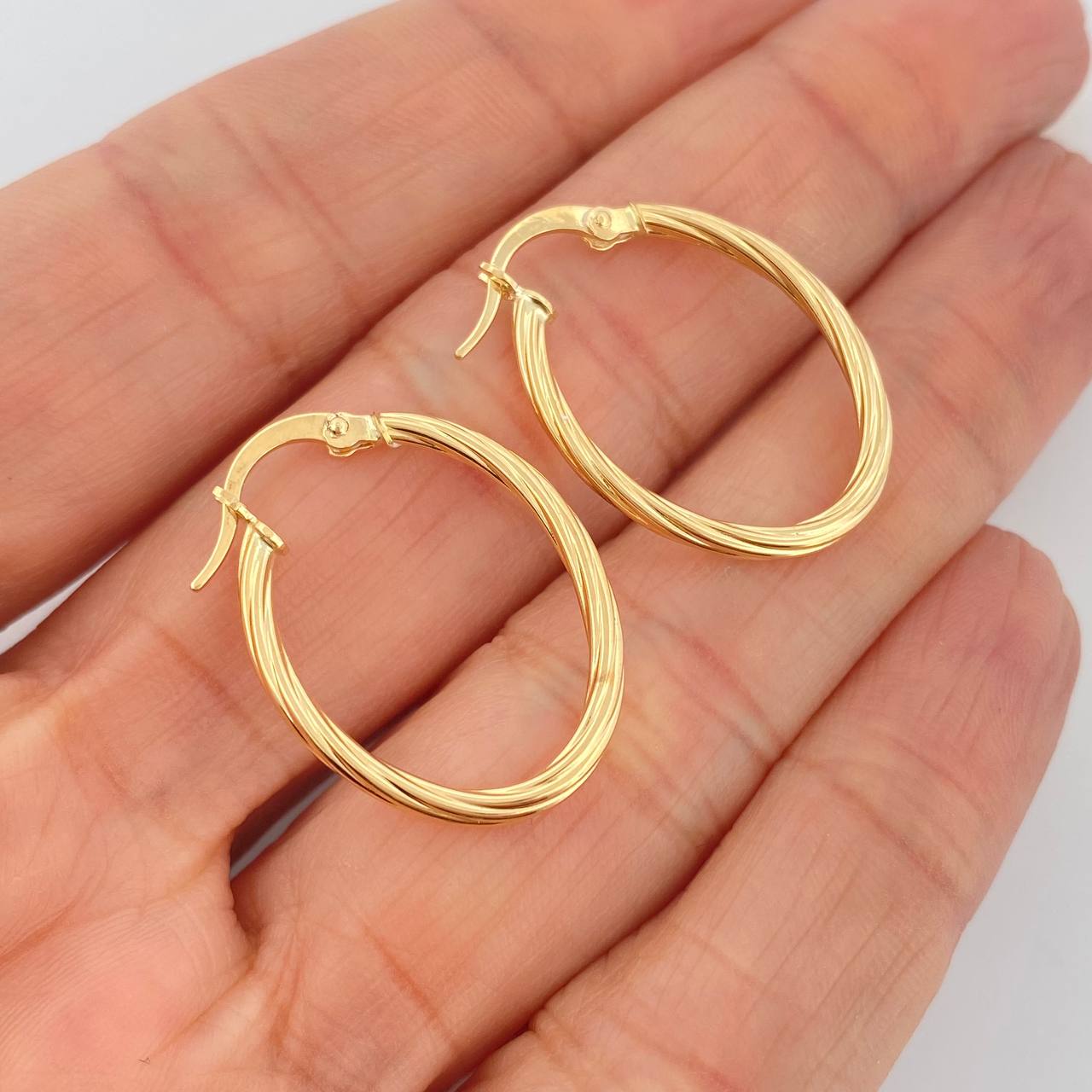 Candongas Arielle 1.4gr / 1 in / Oro Amarillo 18K &