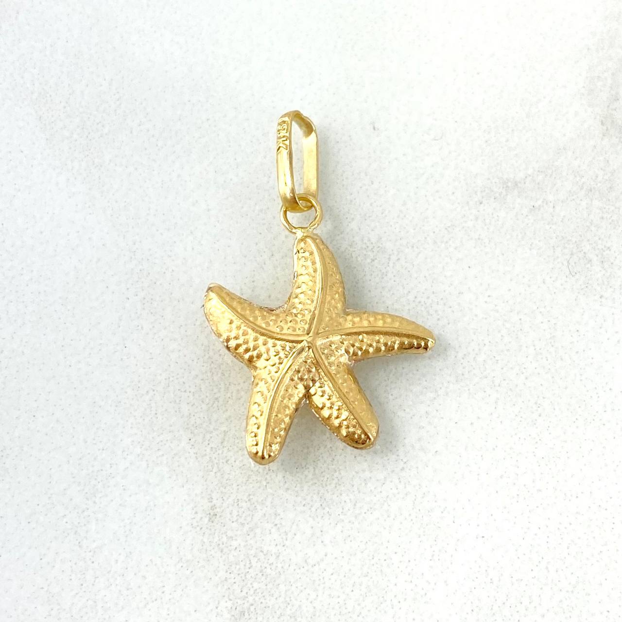 Pendant Starfish 0.95gr / 2.5cm - Yellow Gold Die-Cut ©