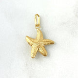 Pendant Starfish 0.95gr / 2.5cm - Yellow Gold Die-Cut ©