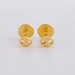 Stud Earrings GC 0.4g / in / 2.7mm Yellow Gold 18K