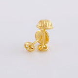Stud Earrings GC 0.4g / in / 2.7mm Yellow Gold 18K