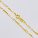 Cadena Figaro 2.9g / 60cm / 1.9mm Oro Amarillo 18K