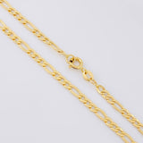 Cadena Figaro 3.75g / 24 in / 3.4mm Oro Amarillo 18K