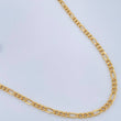 Cadena Figaro 7.2gr / 25 1/2 in / 2.6mm Oro Amarillo +1 18K &