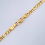 Cadena Figaro 7.2gr / 25 1/2 in / 2.6mm Oro Amarillo +1 18K &