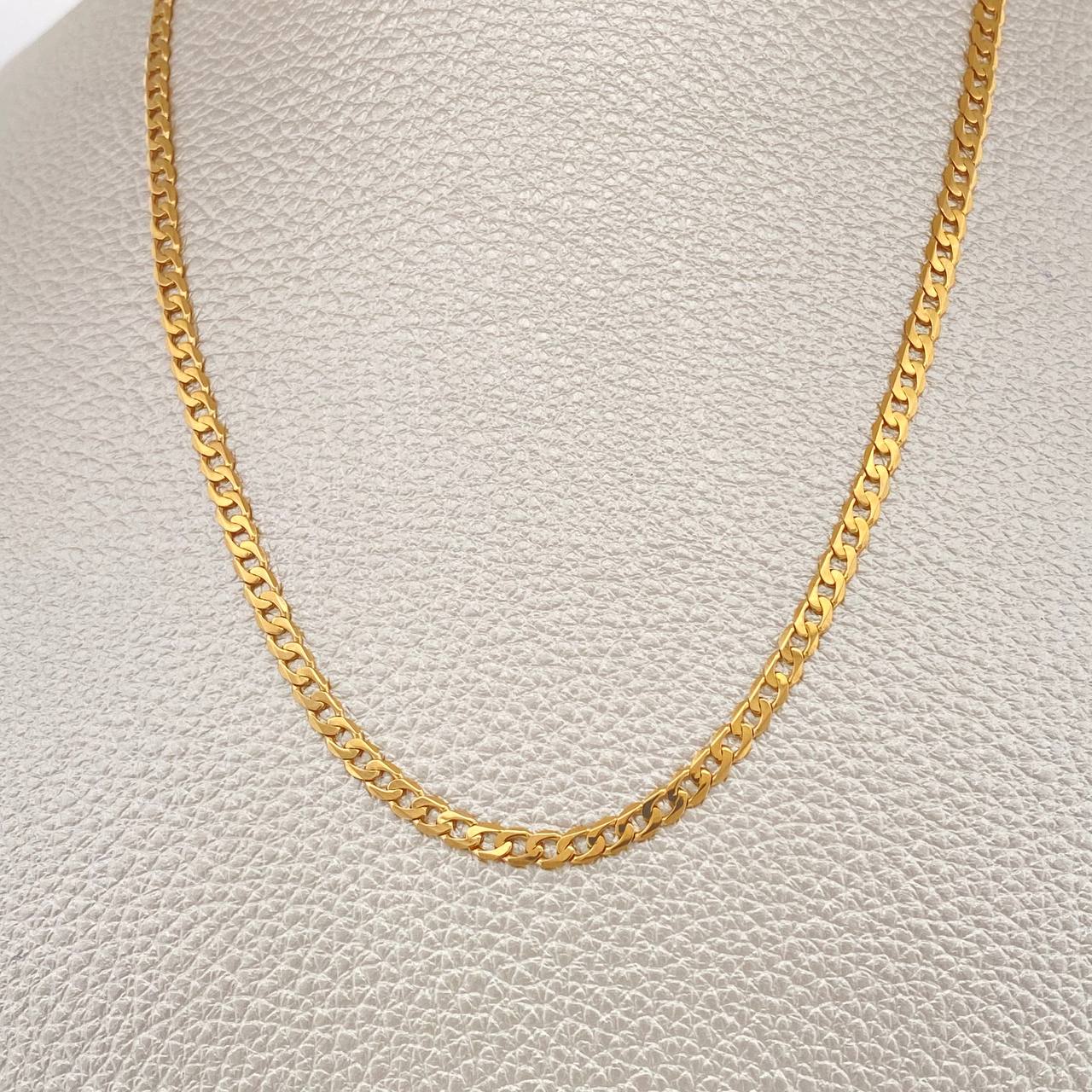 Cadena Cuabana 9.4gr / 23 3/4 in / 2.8mm Oro Amarillo +1 18K &