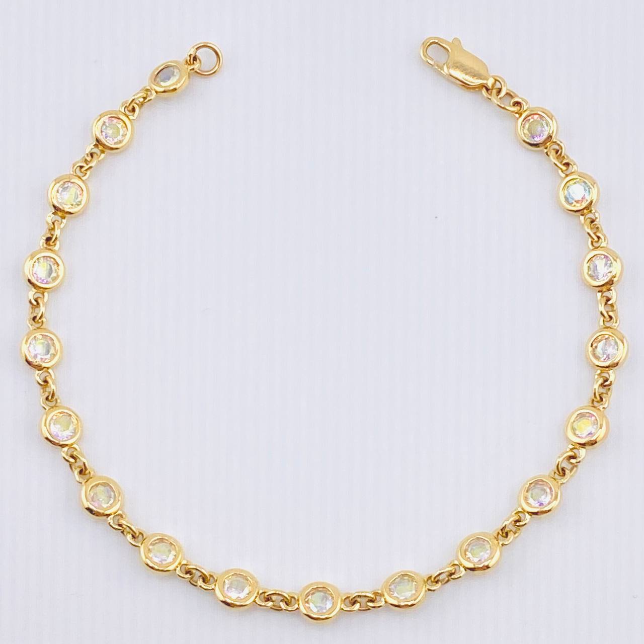 Pulso Burbujas 6.5gr / 7 in / 4.8mm Oro Amarillo Nac.Esp. 18K ©
