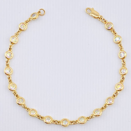 Pulso Burbujas 6.5gr / 7 in / 4.8mm Oro Amarillo Nac.Esp. 18K ©