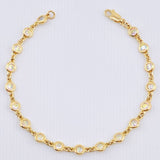 Pulso Burbujas 6.5gr / 7 in / 4.8mm Oro Amarillo Nac.Esp. 18K ©