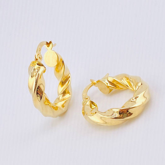 Candongas Lulu 3.25gr / 1 in / Oro Amarillo 18K *