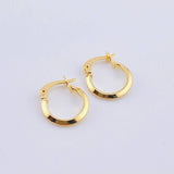Candongas Clau 0.7gr / 1/2 in / Oro Amarillo 18K