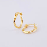 Candongas Clau 0.7gr / 1/2 in / Oro Amarillo 18K