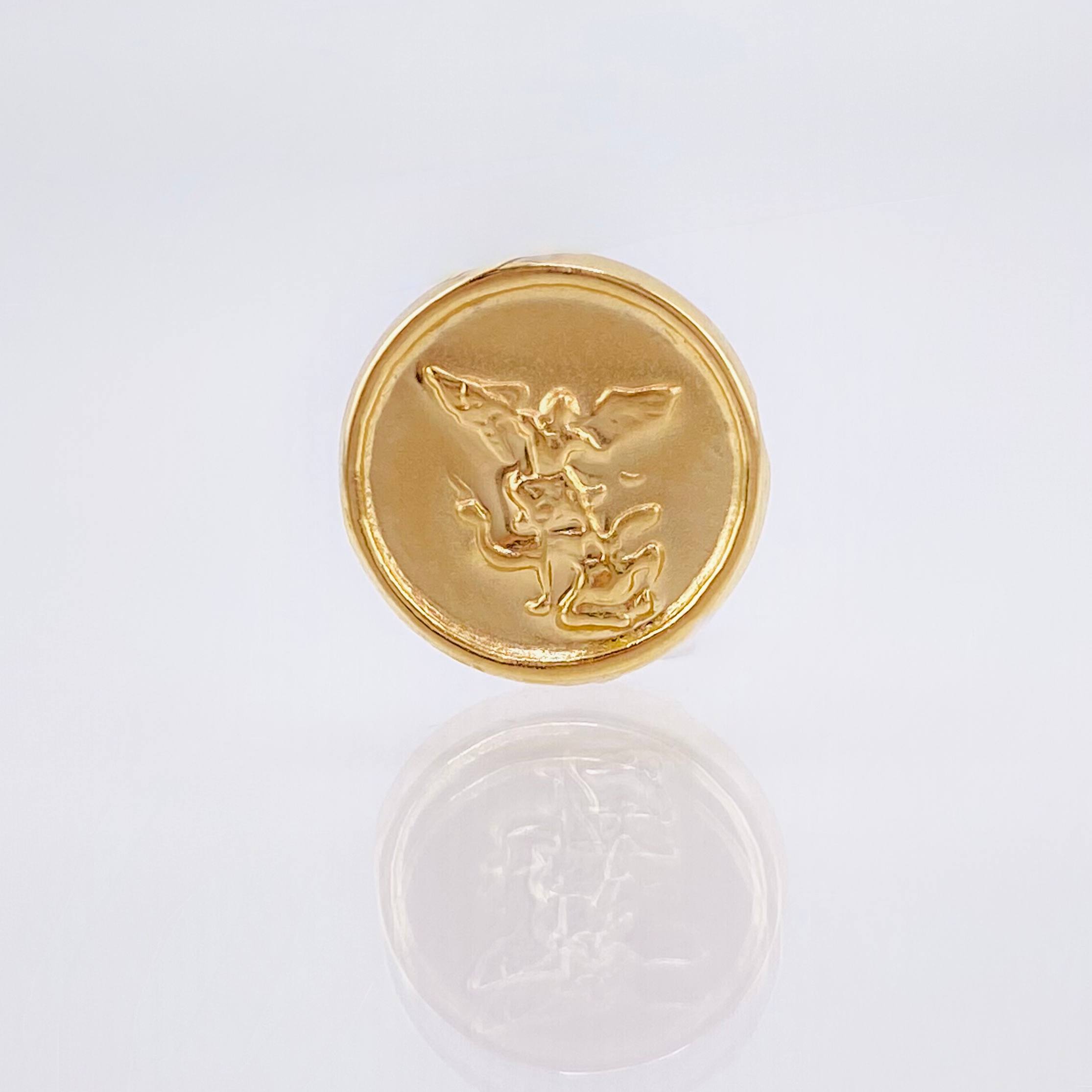 Charm San Miguel Arcangel 0.75 g / 1/2 in Yellow Gold 18K