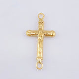 Herraje Cruz Cristo 0.6gr / 1 in / Oro Amarillo 18K