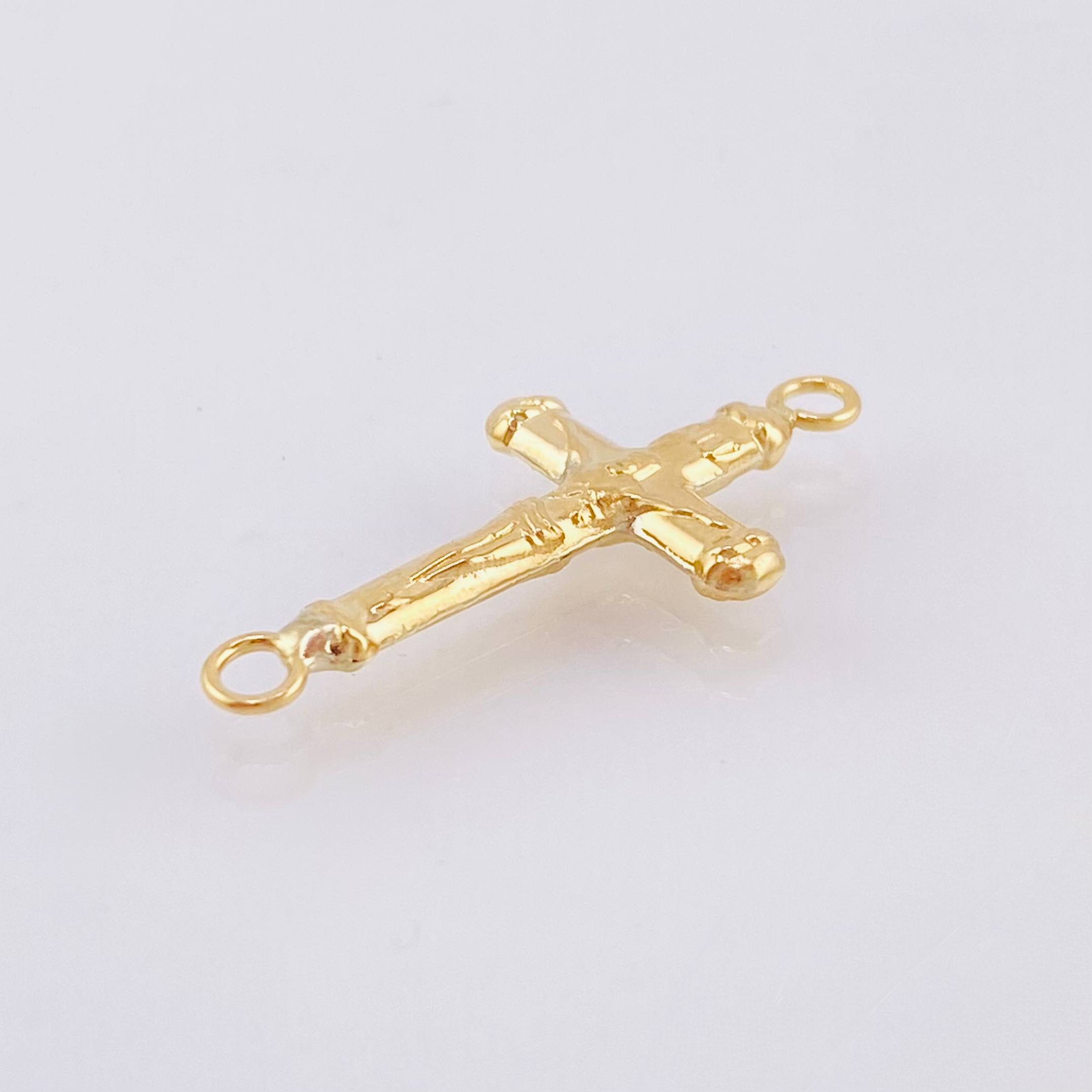 Herraje Cruz Cristo 0.6gr / 1 in / Oro Amarillo 18K