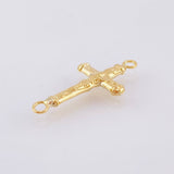 Herraje Cruz Cristo 0.6gr / 1 in / Oro Amarillo 18K
