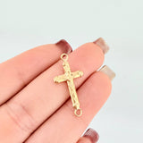Herraje Cruz Cristo 0.6gr / 1 in / Oro Amarillo 18K