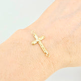 Herraje Cruz Cristo 0.6gr / 1 in / Oro Amarillo 18K