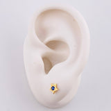 Stud Earrings Star 0.7g / in / 4.4mm Yellow Gold 18K