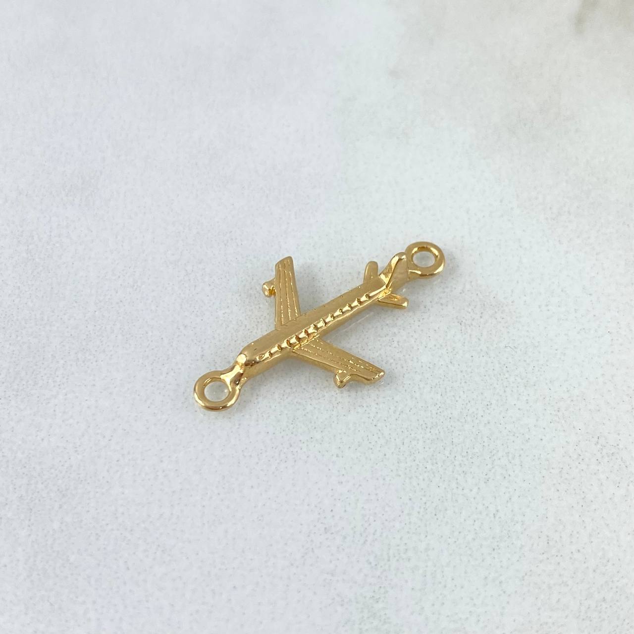 Charm Airplane 1.2gr / 1in / 18K Gold