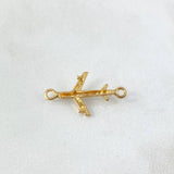 Charm Airplane 1.2gr / 1in / 18K Gold