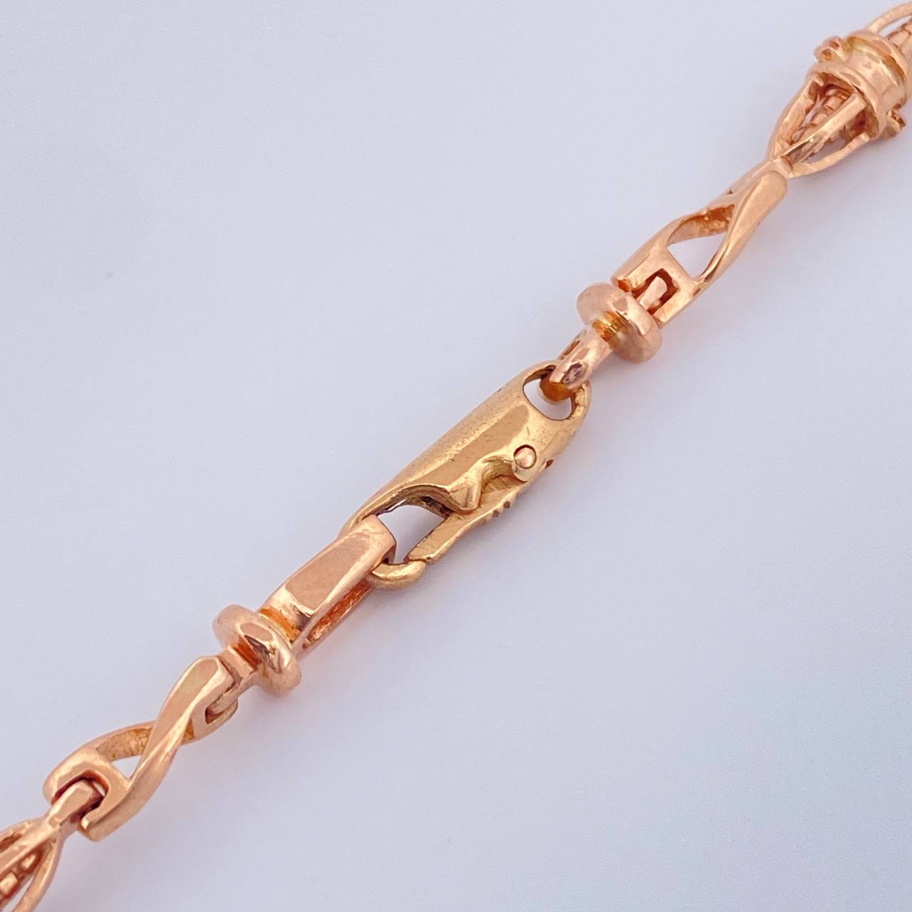 Cadena Dubai 28.2gr / 23 in / 4.5mm Oro Rosa 18K $