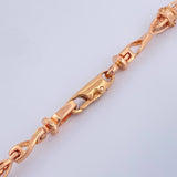 Cadena Dubai 28.2gr / 23 in / 4.5mm Oro Rosa 18K $