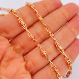 Cadena Dubai 28.2gr / 23 in / 4.5mm Oro Rosa 18K $