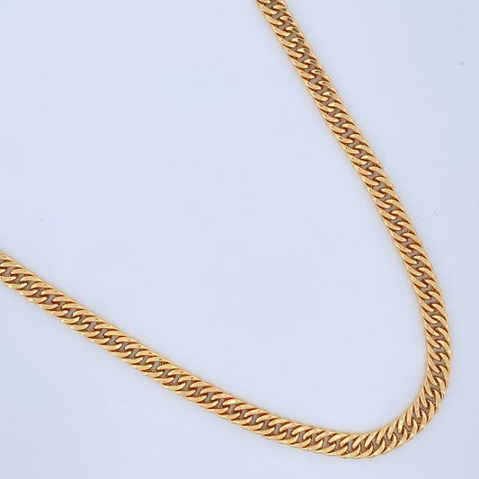Cadena Cubana 12.55gr / 22 in / 4.1mm Oro Amarillo +1 18K $