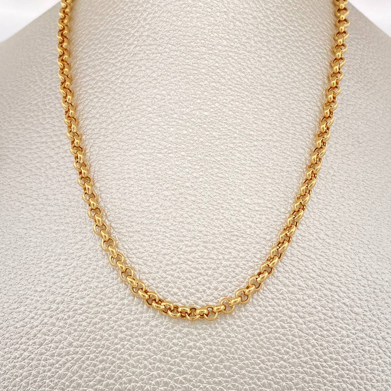 Cadena Roll-on 10.8gr / 23 3/4 in / 3.8mm Oro Amarillo +3 18K $