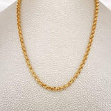 Cadena Roll-on 10.8gr / 23 3/4 in / 3.8mm Oro Amarillo +3 18K $