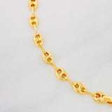 Bracelet Baby GC Rectangular Oval Plate 1.95g / 6 in / 3.62mm Yellow Gold 18K