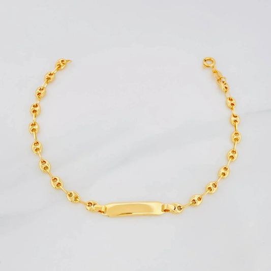 Pulso GC Placa Rectangular 2.25g / 18cm / 3.85mm Oro Amarillo 18K