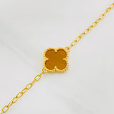 Pulso Cajón Trébol 4.35g / 7 in / 2.45mm Oro Amarillo 18K