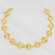 Diamond Cut Clover Bracelet 16.05g / 7 1/2 in / 9.91mm 18K Yellow Gold