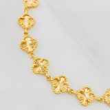 Diamond Cut Clover Bracelet 16.05g / 7 1/2 in / 9.91mm 18K Yellow Gold