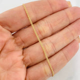 Pulso Chino 1.3g / 7 1/2 in / 1.39mm Oro Amarillo  18K