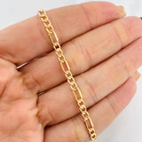 Pulso Fígaro 2.35g / 8 in / 3.56mm Oro Amarillo 18K