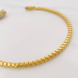 Pulso Veneciano Infinito 6.25g / 8 1/4 in / 2.87mm Dos Oros Amarillo Blanco 18K