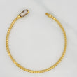Pulso Veneciano Infinito 6.25g / 8 1/4 in / 2.87mm Dos Oros Amarillo Blanco 18K