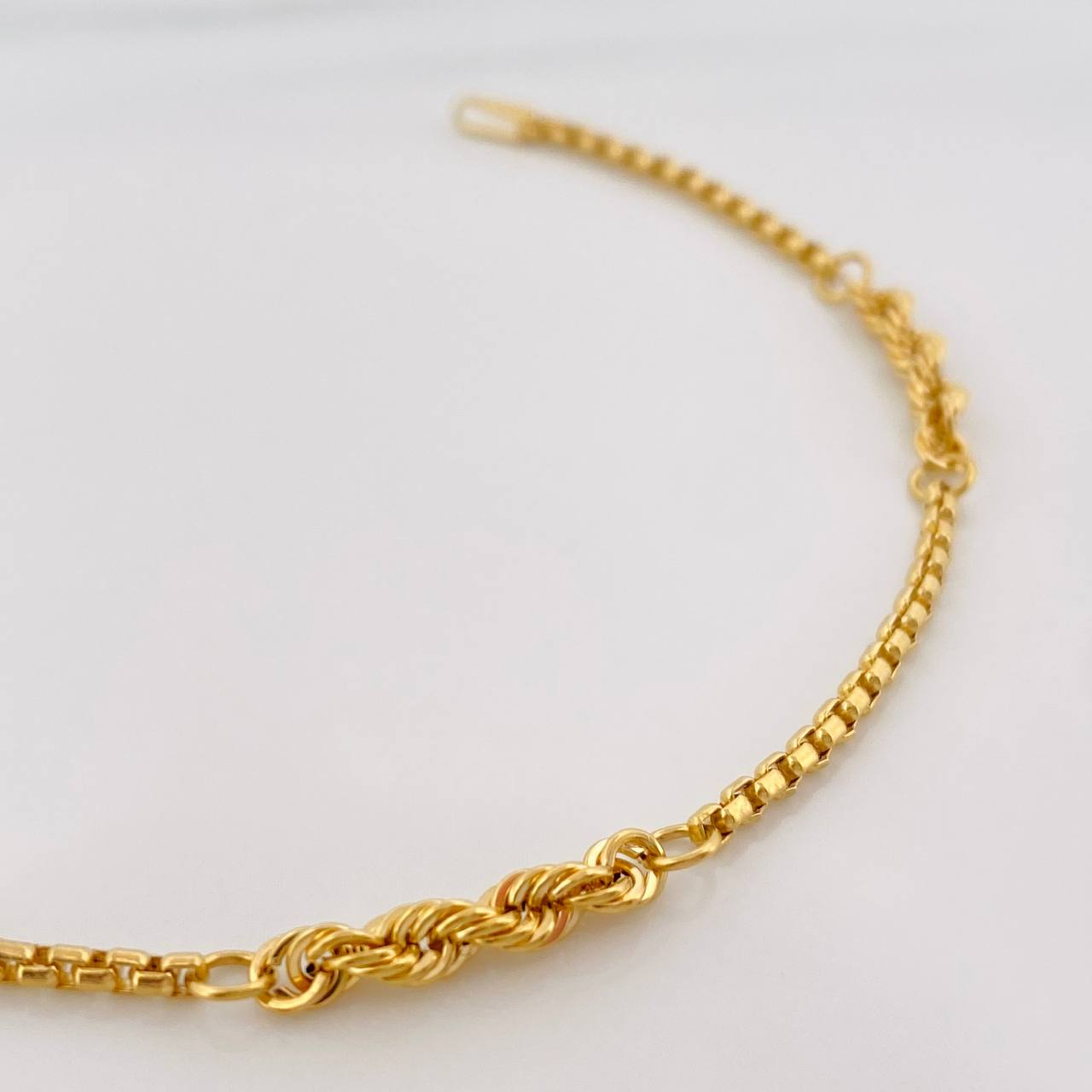 Pulso Duo Lazo Veneciano 2.45g / 7 1/2 in / 3.1mm Oro Amarillo 18K
