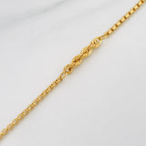 Pulso Duo Lazo Veneciano 2.45g / 7 1/2 in / 3.1mm Oro Amarillo 18K