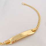 Bismark Bracelet Rectangular Plate 3.4g / 6 3/4 in / 2.16mm Yellow Gold 18K