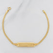 Bismark Bracelet Rectangular Plate 3.4g / 6 3/4 in / 2.16mm Yellow Gold 18K