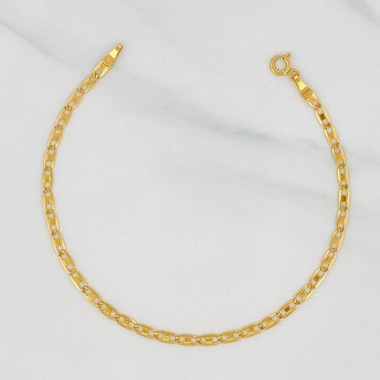 Pulso Escalera 1.3g / 7 1/2 in / 2.5mm  Oro Amarillo  18K