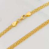 Pulso Chino 2.45g / 7 3/4 in / 3.39mm Oro Amarillo 18K